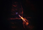 Cientistas flagram origem de um sistema solar pela 1ª vez (Foto: ALMA(ESO/NAOJ/NRAO)/M. McClure et al)