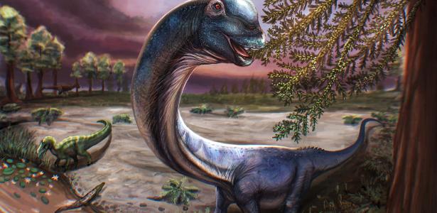 Quase 30 metros: nova espécie de dinossauro pescoçudo é descoberta na Ásia