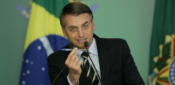 15.jan.2019 - O ex-presidente Jair Bolsonaro 