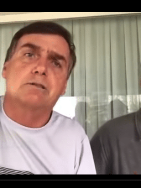 Jair Bolsonaro e Flávio Bolsonaro - Reprodução de vídeo