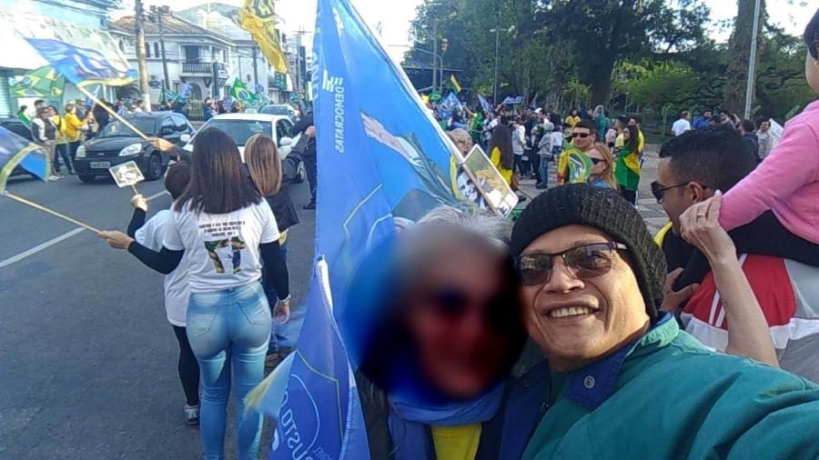 O suboficial da Marinha Marco Antonio Braga Caldas, ainda na ativa, participou de ato de campanha de Jair Bolsonaro em 6 de outubro de 2018, véspera do primeiro turno da eleição