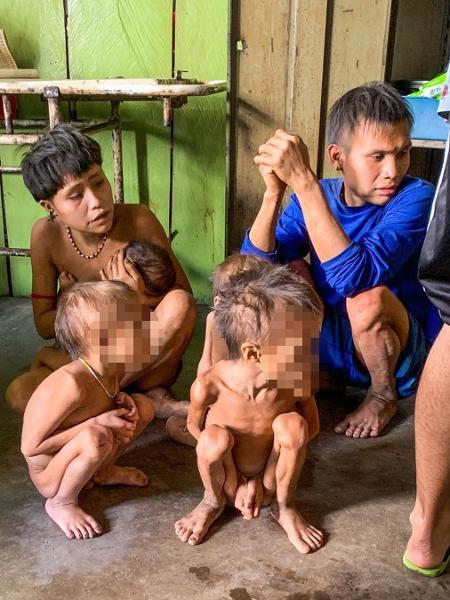 Indígenas Yanomami em Roraima, sofrendo com crise humanitária e desassistência governamental - Junior Yanomami/Condisi-YY