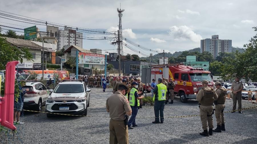 Ataque em creche de Blumenau (SC) deixou quatro crianças mortas - Divulgação/CBMSC