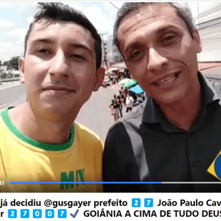 João Paulo Cavalcante fez campanha nas redes para Gayer quando ele concorreu à Prefeitura de Goiânia, em 2020