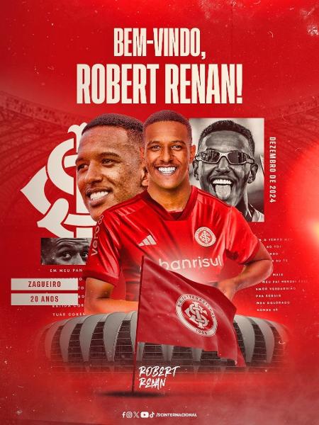 Robert Renan é anunciado pelo Inter