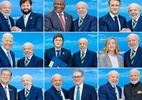 Em fotos com chefes de Estado no G20, Lula só não sorri com Milei - Montagem a partir de fotos de Ricardo Stuckert/PR