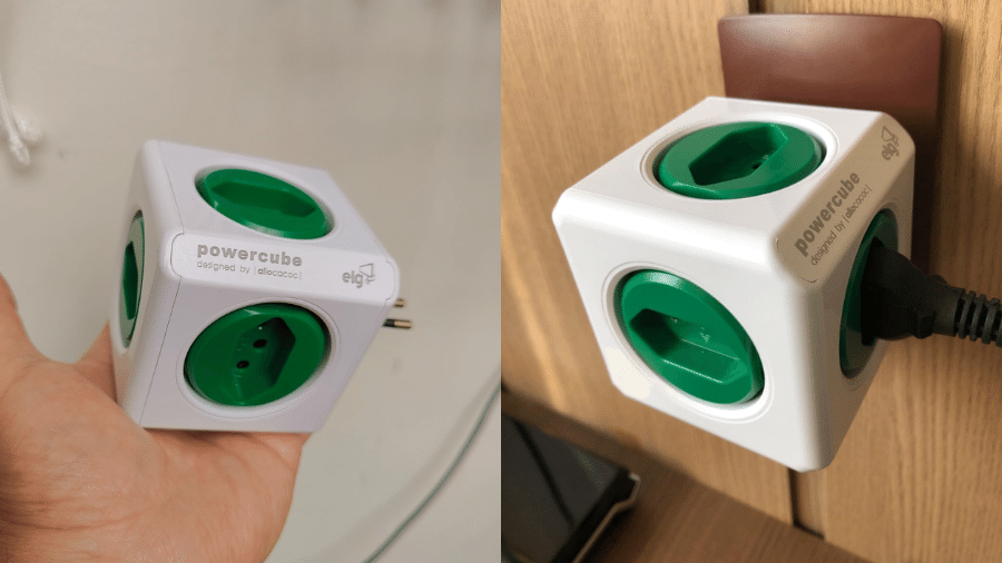 Multiplicador permite expandir uma tomada em até cinco pontos de energia Multiplicador permite expandir uma tomada em até cinco pontos de energia
