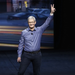 Tim Cook, CEO da Apple - Stephen Lam/ Getty Images/AFP