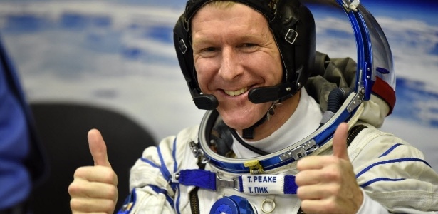 O astronauta britânico Tim Peak vai ver o novo Star Wars no espaço - Kirill Kudryavtsev/AFP