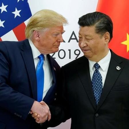 Presidente dos EUA, Donald Trump, e presidente da China, Xi Jinping, Presidente dos EUA, Donald Trump, e presidente da China, Xi Jinping,