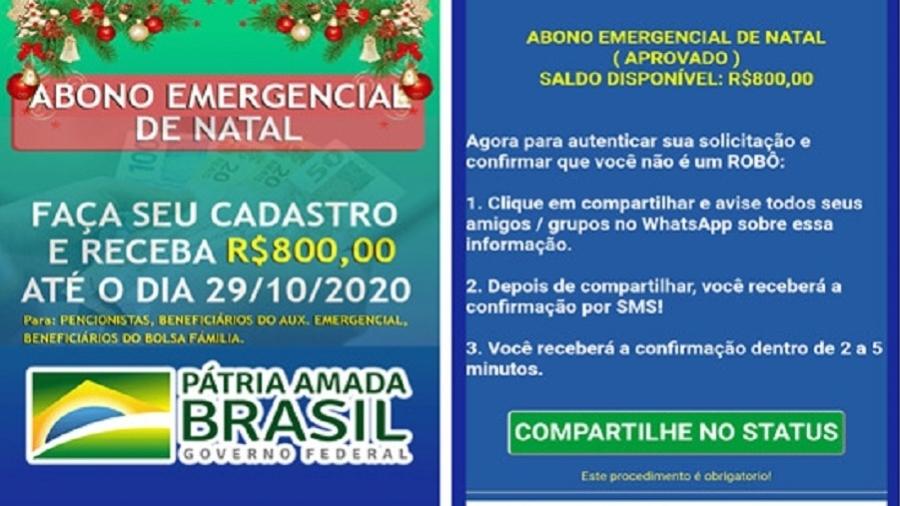 Abono emergencial de Natal' de R$ 800 é golpe, alerta Kaspersky -  29/10/2020 - UOL Economia