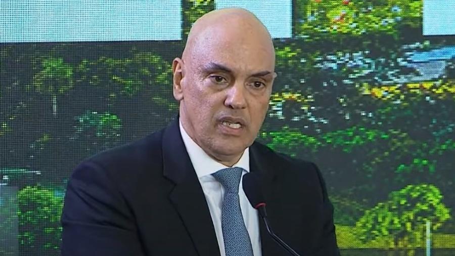 Ministro do STF Alexandre de Moraes em evento de 1 ano do 8 de Janeiro - Reprodução - 8.jan.2024/TV Senado