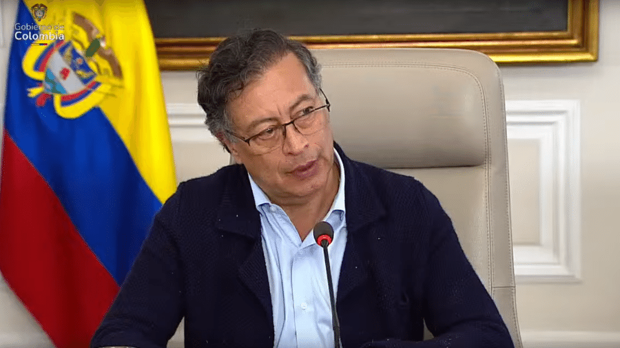 O presidente da Colômbia, Gustavo Petro - Reprodução/Governo da Colômbia