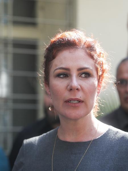 A deputada Carla Zambelli durante entrevista na sede do PL em São Paulo em maio - Felipe Rau - 15.mai.2025/Estadão Conteúdo