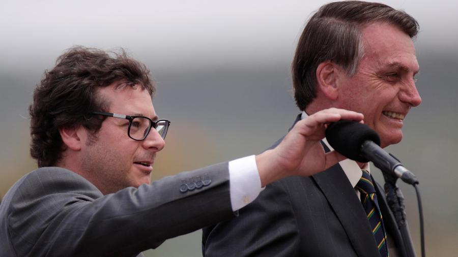 Fabio Wajngarten e o presidente Jair Bolsonaro - UESLEI MARCELINO/REUTERS