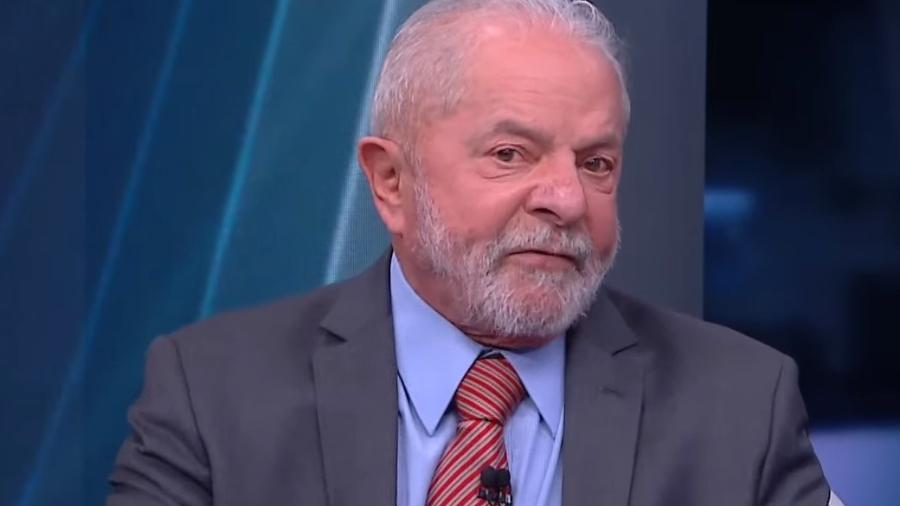 Lula em entrevista à CNN Brasil - Reprodução