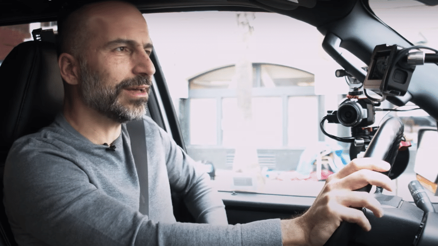 CEO da Uber, Dara Khosrowshahi, "virou motorista" em São Francisco para avaliar o funcionamento do aplicativo - Reprodução/YouTube