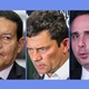 Baixa Câmara Alta: Mourão, babá de golpista, e Moro, o 101º senador dos EUA - Suamy Beydoun/AGIF/AFP; Tami Taketani//Plural; Lula Marques/Agência Brasil