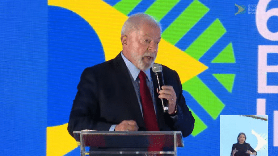 Lula na abertura do BIF 2023 (6º Brasil Investment Forum), no Palácio Itamaraty
