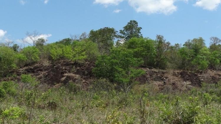 Domo (cúpula esférica) gerado durante as erupções efusivas na Amazônia