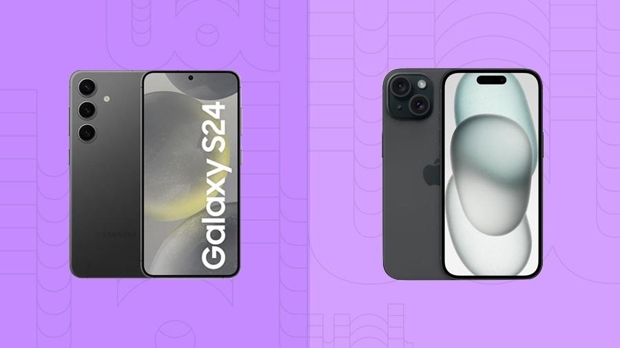 Galaxy S24 e iPhone 15