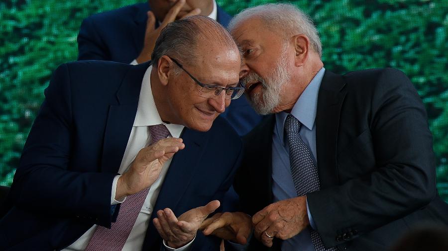 O presidente Lula e o vice-presidente Geraldo Alckmin