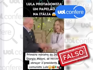 É falso que primeira-ministra da Itália se recusou a cumprimentar Lula