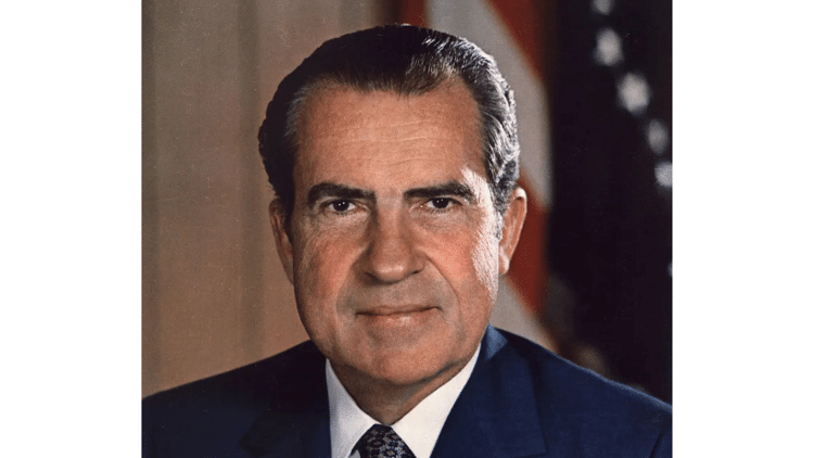 O presidente norte-americano Richard Nixon (1969-74)