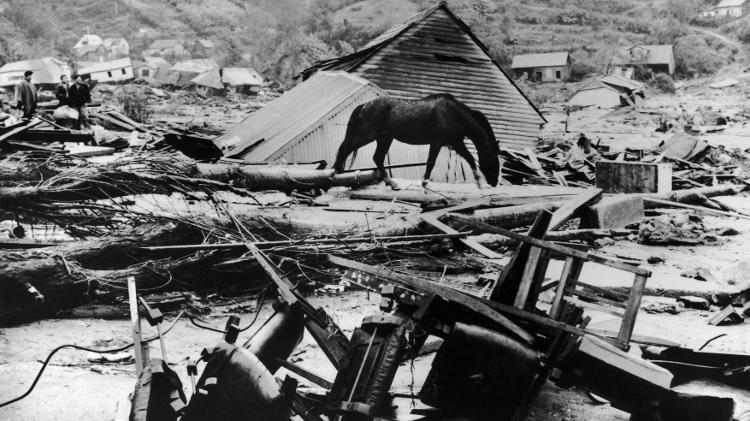 Terremoto em Valdívia, no Chile, em 1960
