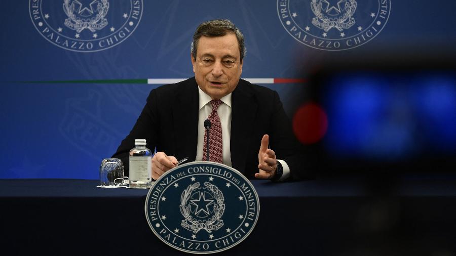 O primeiro-ministro da Itália, Mario Draghi - Filippo Monteforte/AFP