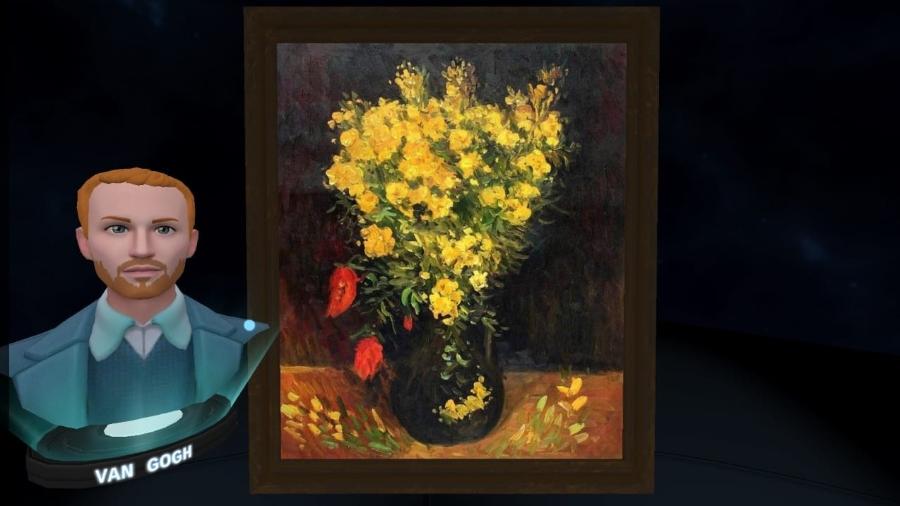 "Flores de Papoula", quadro de Van Gogh roubado, incluído no app de realidade virtual The Stolen Art Gallery - Reprodução/Compasso UOL