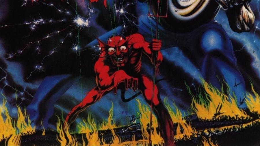 Capa do disco The Number of the Beast, do Iron Maiden Capa do disco The Number of the Beast, do Iron Maiden