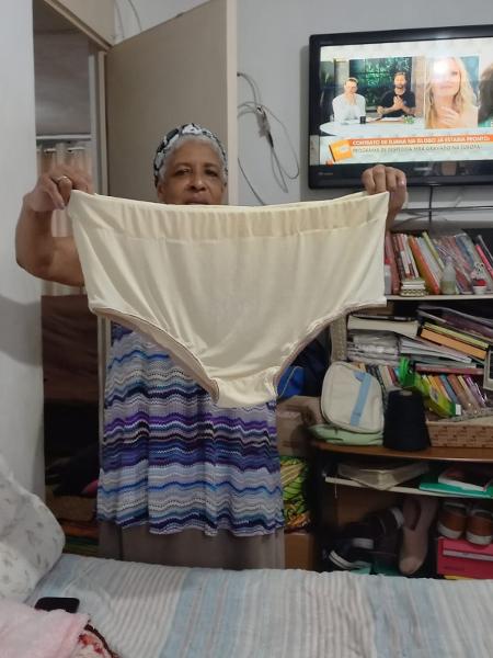 Maria Aparecida, 73, costurou 40 calcinhas