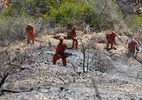 Presos buscam redenção na luta contra os incêndios florestais de Los Angeles - Valerie Macon/AFP 13.jan.2025