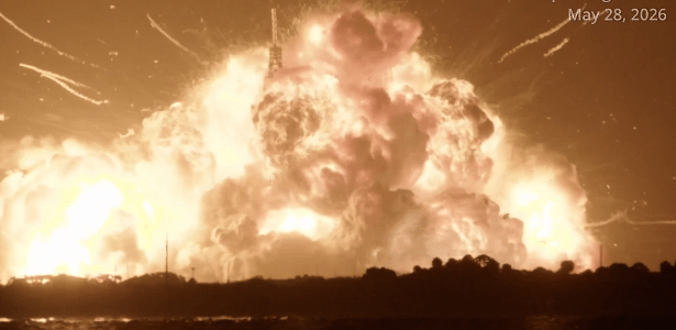 Cover image for Foguete New Glenn, da Blue Origin, explode durante teste na Flórida