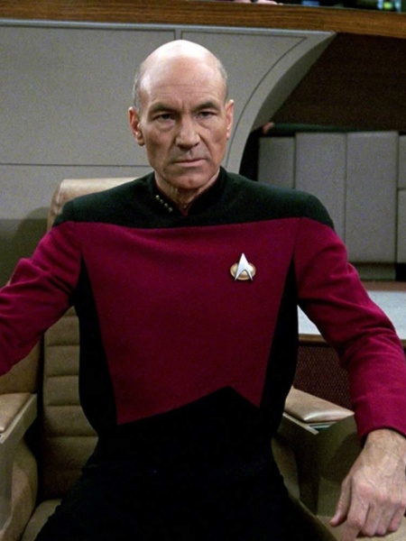 Patrick Stewart como Jean-Luc Picard em "Star Trek: A Nova Geração"  - Divulgação