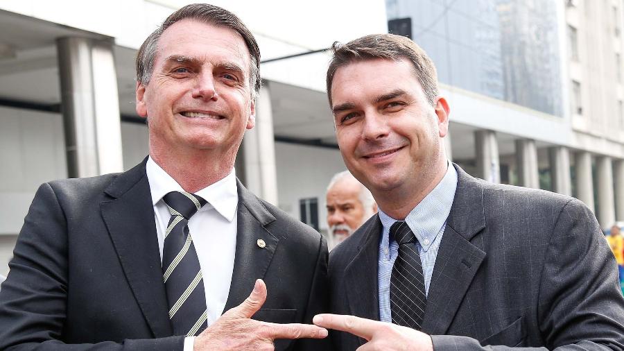 Filho do presidente, o senador Flávio Bolsonaro é um dos alvos de críticas de apoiador do governo - André Melo/Futura Press