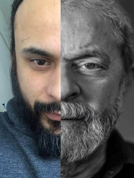 Filtro de Instagram com rosto do ex-presidente Lula  - Reprodução 