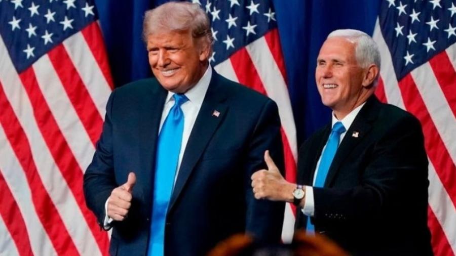 Trump e Pence se reuniram hoje no Salão Oval, diz alto funcionário - Getty Images