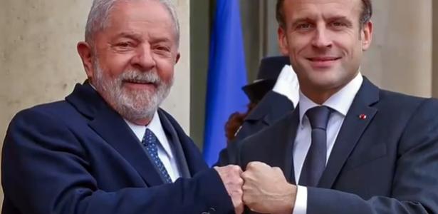 Ex-Präsident empfängt Macron in Paris
