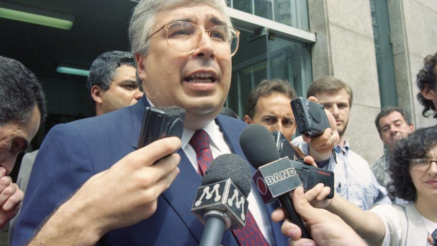 07/02/1996. O ex-governador Luiz Antônio Fleury Filho concede entrevista  - LULUDI/Estadão Conteúdo