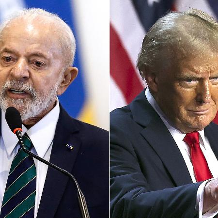 Os presidentes do Brasil, Lula, e dos Estados Unidos, Donald Trump 