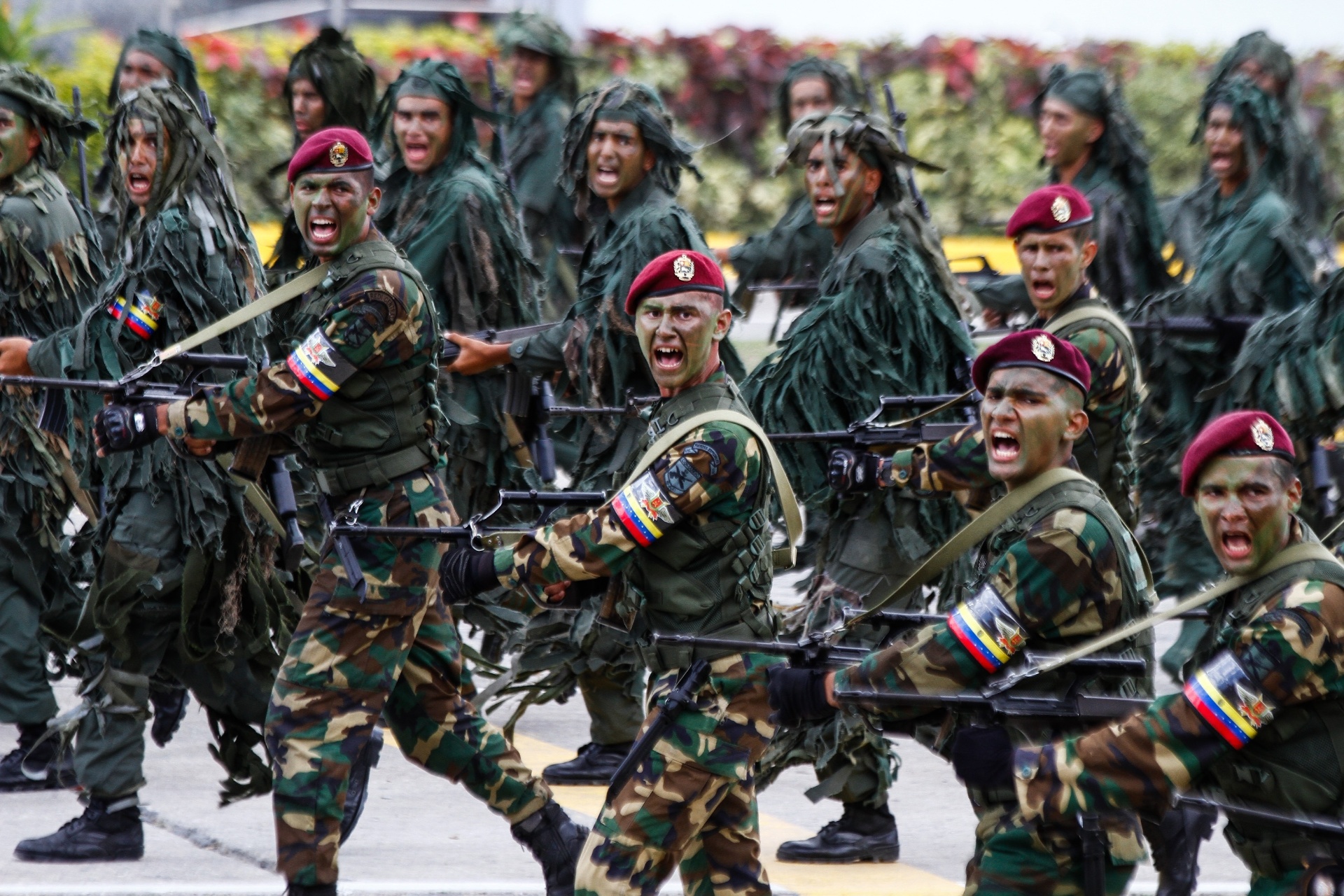 Quantos soldados tem o exército da Venezuela?