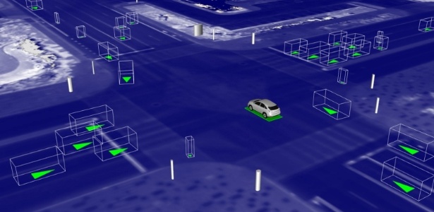 Uma simulação para testes virtuais da tecnologia sem motorista da Waymo - WAYMO/NYT