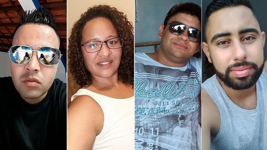 Família morta em desabamento em Ribeirão Pires (SP): Anderson José Pimenta, Renata Revelle, Rodrigo Fernandes e Carlos Fernandes - Reprodução/Facebook