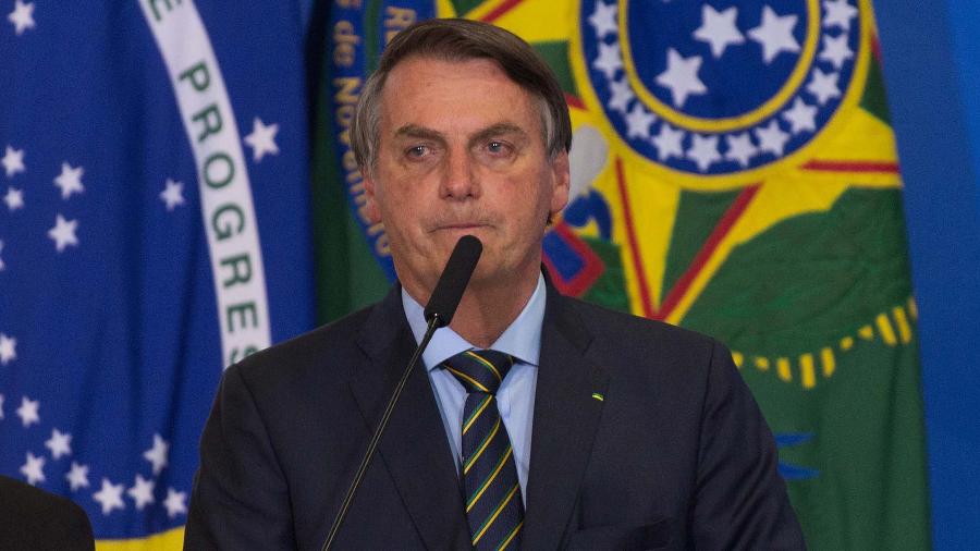 Ao comentar uma reportagem do UOL, o presidente Jair Bolsonaro disse que os jornalistas são "uma raça em extinção" - Frederico Brasil/Futura Press/Estadão Conteúdo