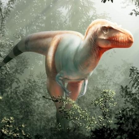 O nome do predador - "Thanatotheristes degrootorum" - é inspirado no termo grego para "ceifador da morte" - Universidade de Calgary via Getty Images