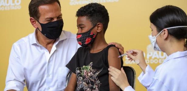 Após liberação da Anvisa, Doria começou imunização com CoronaVac em crianças 