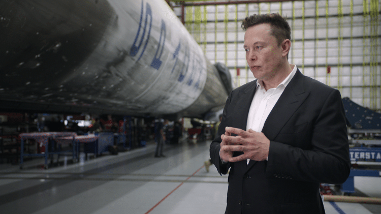 South African businessman Elon Musk, CEO of SpaceX, in a scene of the documentary 