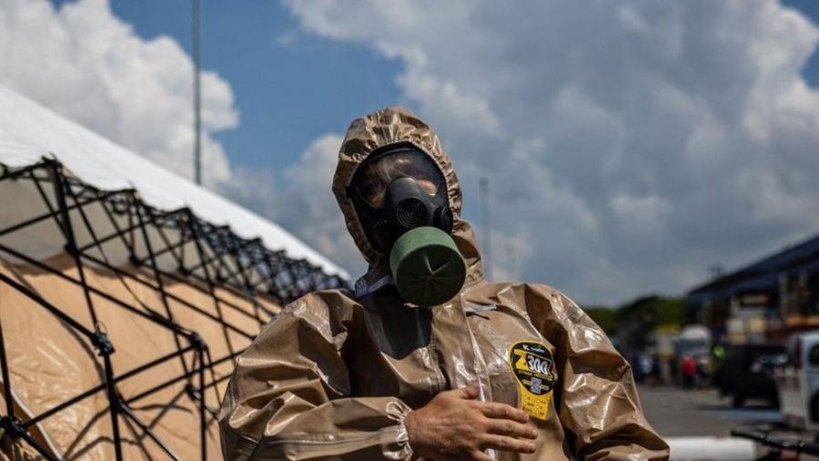 O governo ucraniano realizou várias simulações no caso de um possível desastre nuclear - Getty Images